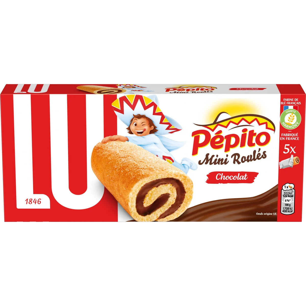 LU Pépito – Mini-Schokoröllchen 5er-Pack – 150g