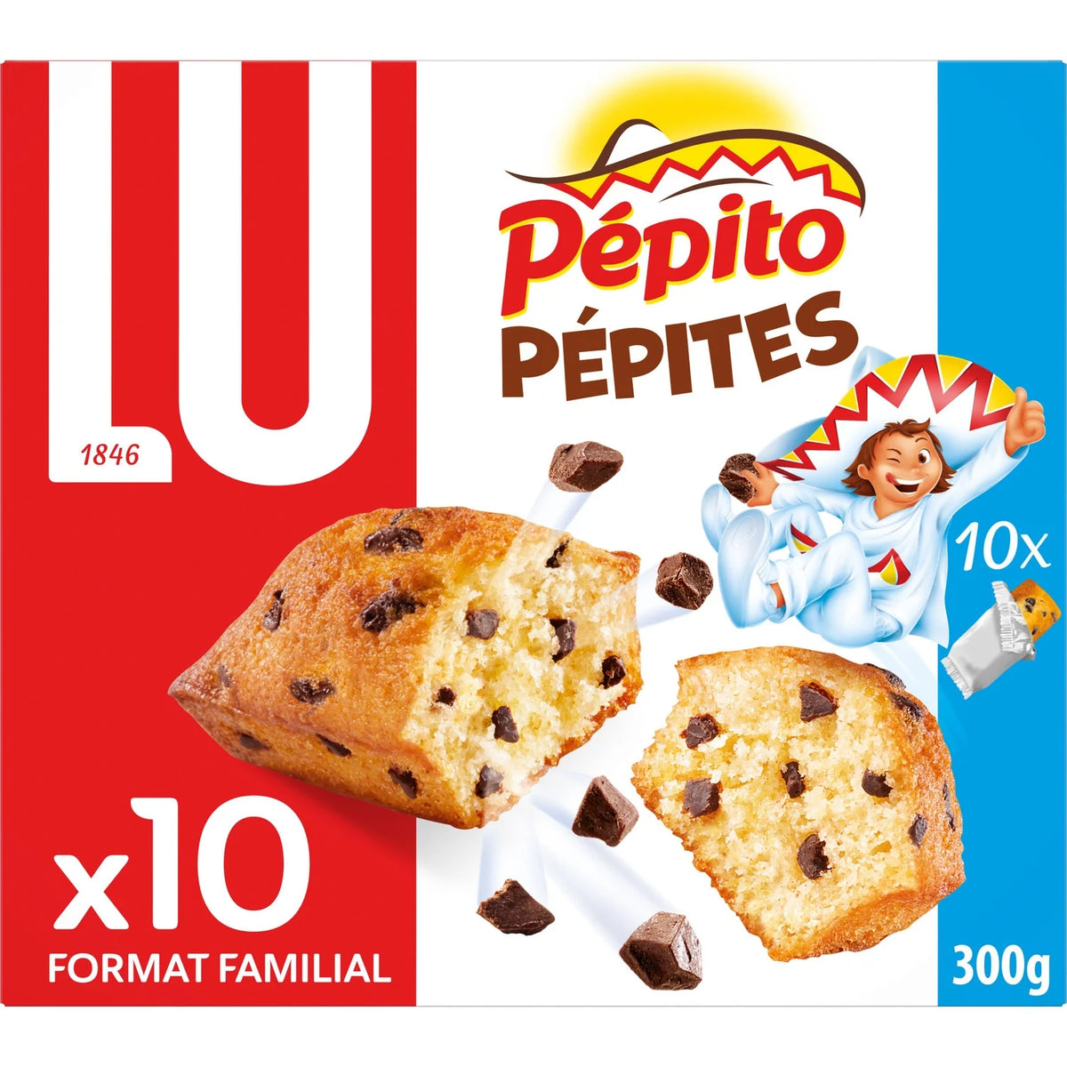 LU Pépito – Filled Cake with Chocolate Chips 10 pack – 300g