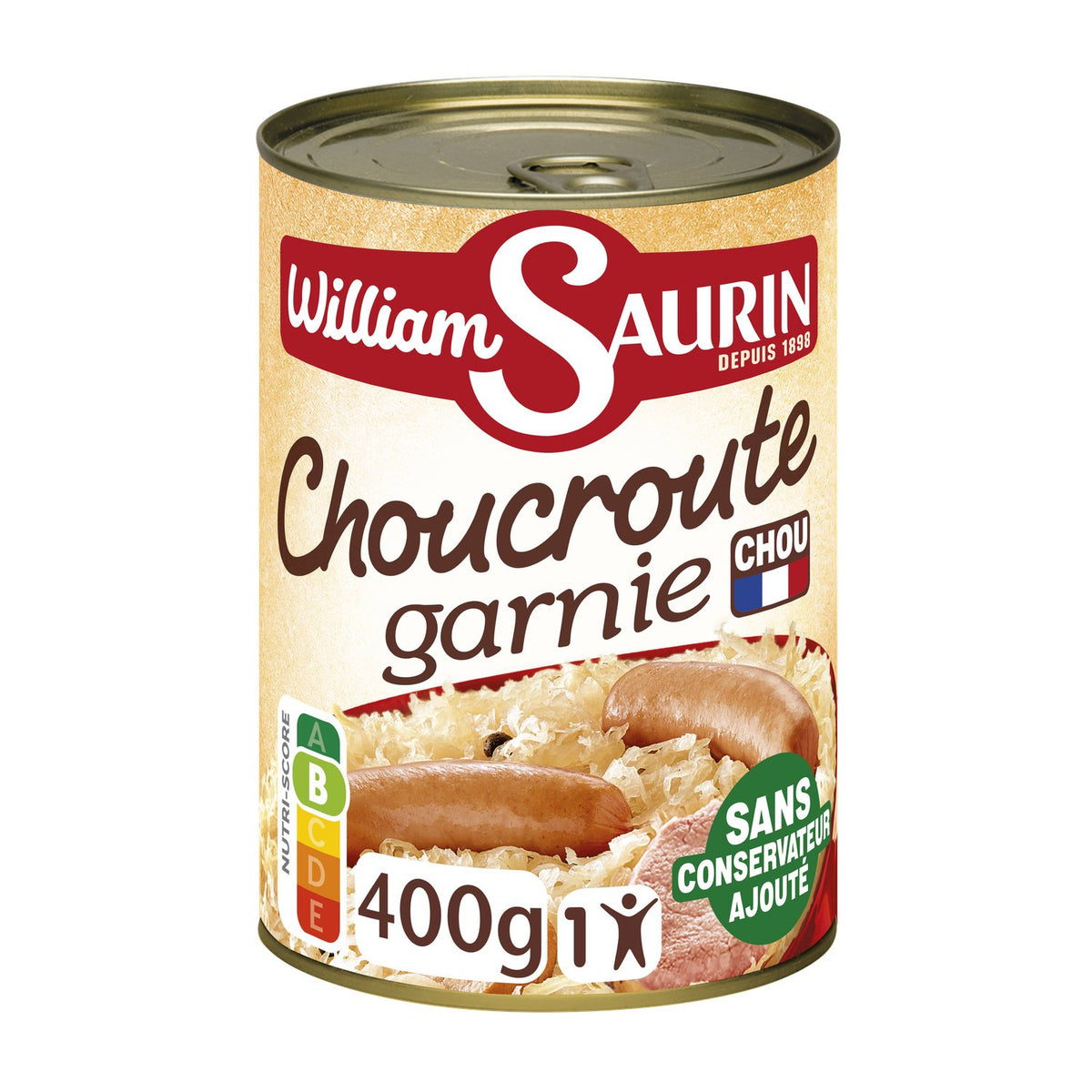 Choucroute garnie WILLIAM SAURIN 400g