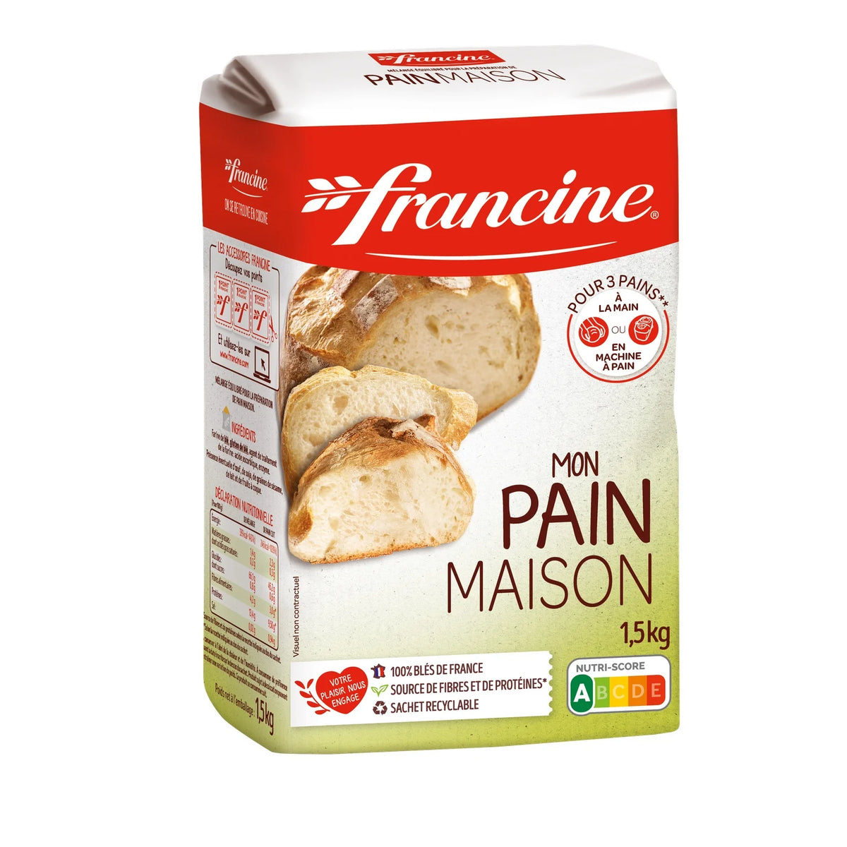 Préparation pour pain maison FRANCINE 1,5 kg
