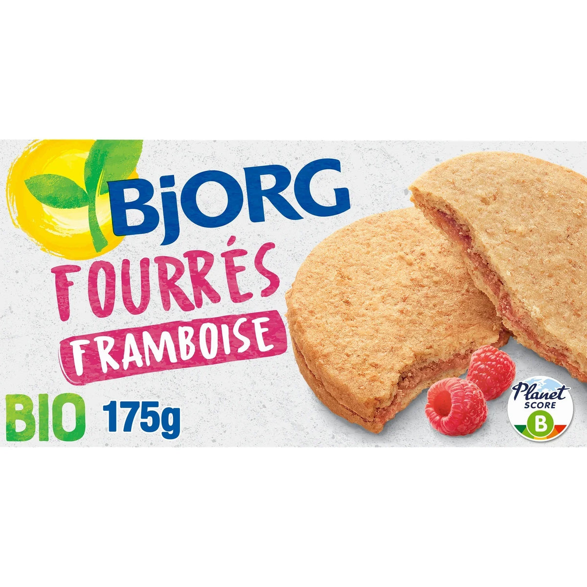 BJORG Bio-Kekse mit Himbeerfüllung 175 g