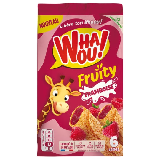 ¡WHAOU! Crepes Rellenas de Frambuesa 180g