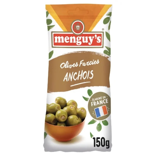 MENGUY'S Green Olives Stuffed with Anchovies 150g