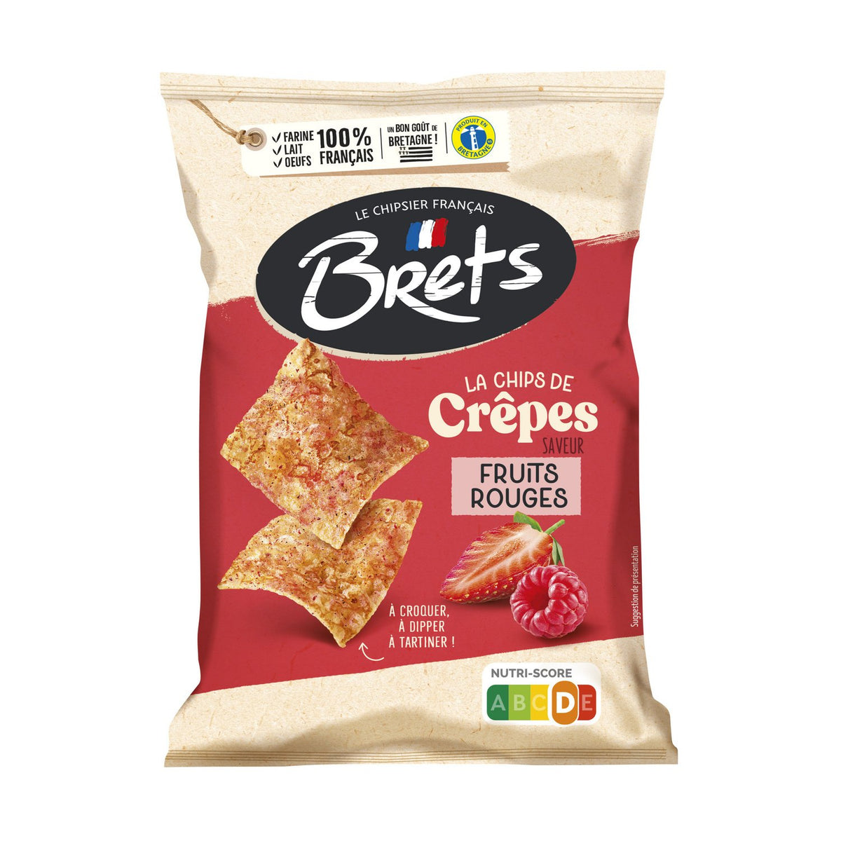 BRETS crepe chips with Fruit Rouges 120g