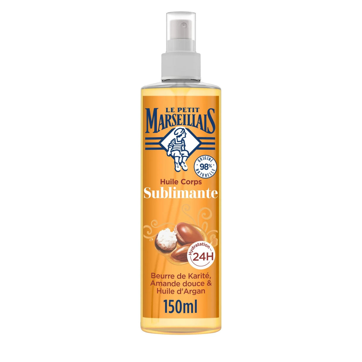 LE PETIT MARSEILLAIS Aceite Corporal Hidratante Karité, Almendra y Argán 150ml