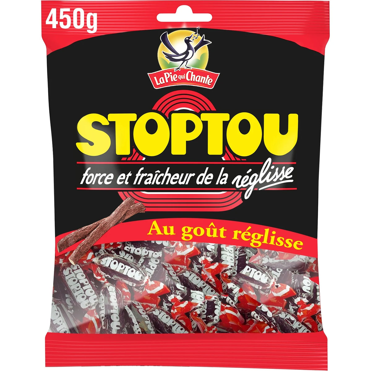 LA PIE QUI CHANTE Stoptou Licorice Candies 450g