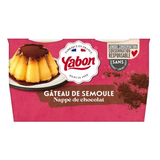 YABON Semolina Pudding with Chocolate 4x125g