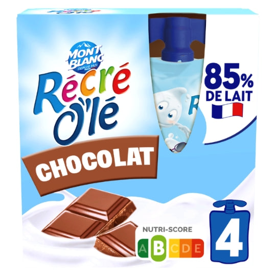 MONT BLANC Goûters Laitiers Récré O'lé Chocolate 4x85g