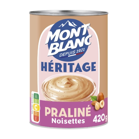 MONT BLANC Heritage Hazelnut Praline Dessert Cream 420g