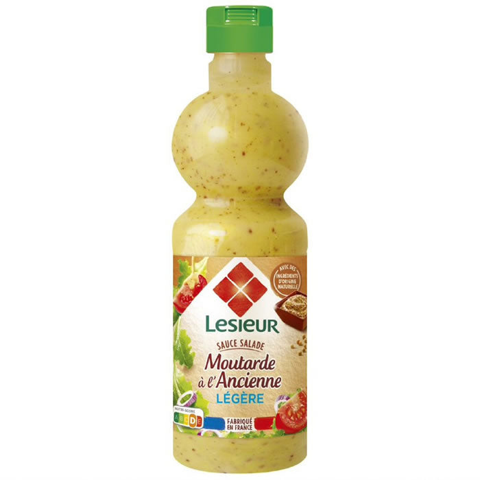 LESIEUR Light Mustard Salad Dressing with Wholegrain Mustard 500ml