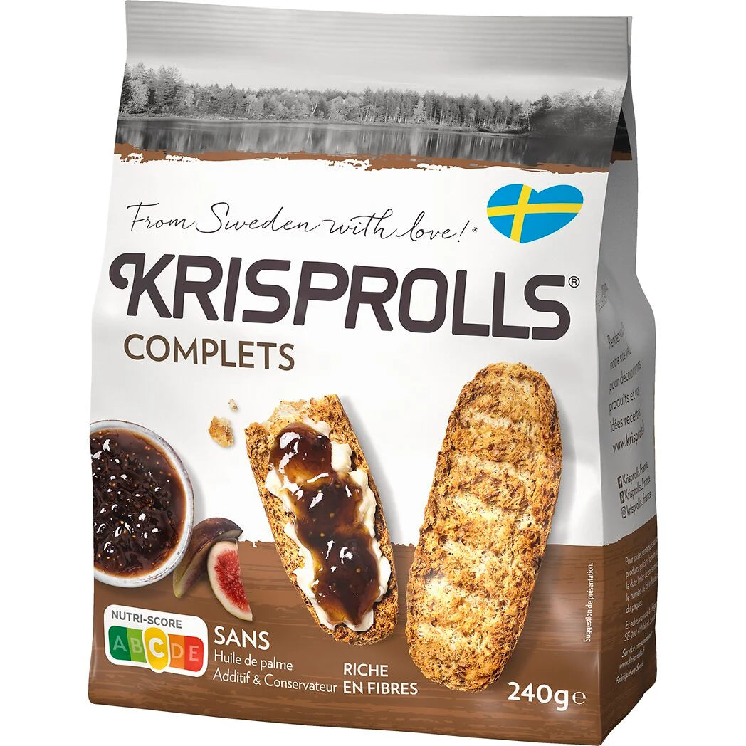 KRISPROLLS Petits pains suédois complets 240g