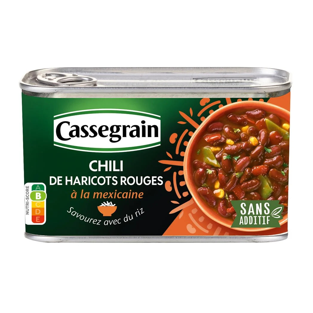 CASSEGRAIN Chili beans rouges with the Mexicaine 430g