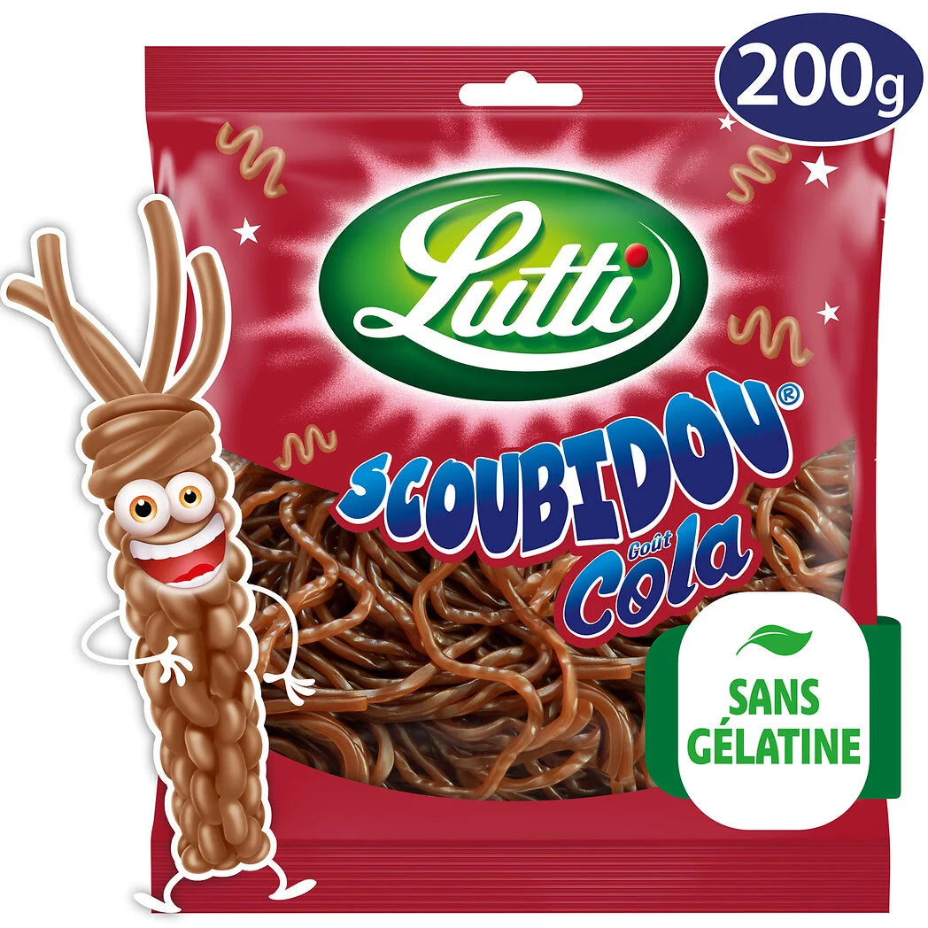 Balas LUTTI Scoubidou sabor cola 200g