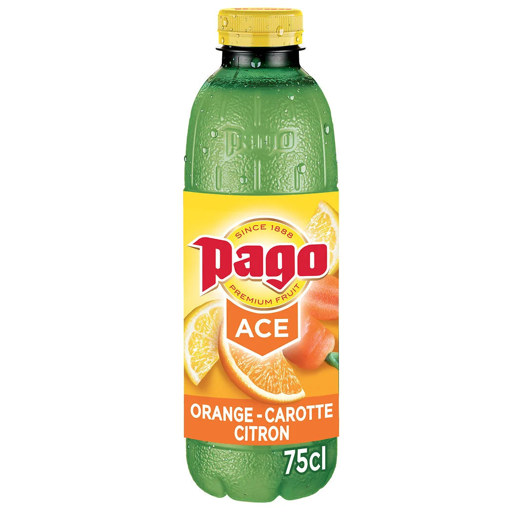 PAGO Boisson Ace orange carotte citron 0.75cl