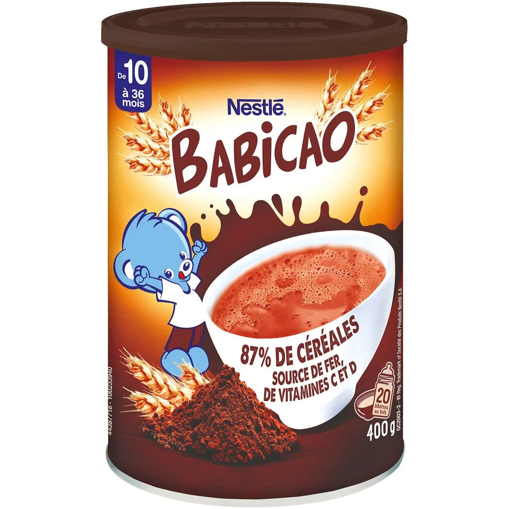 NESTLÉ Babicao - Cereais sabor chocolate - a partir de 10 meses 400g