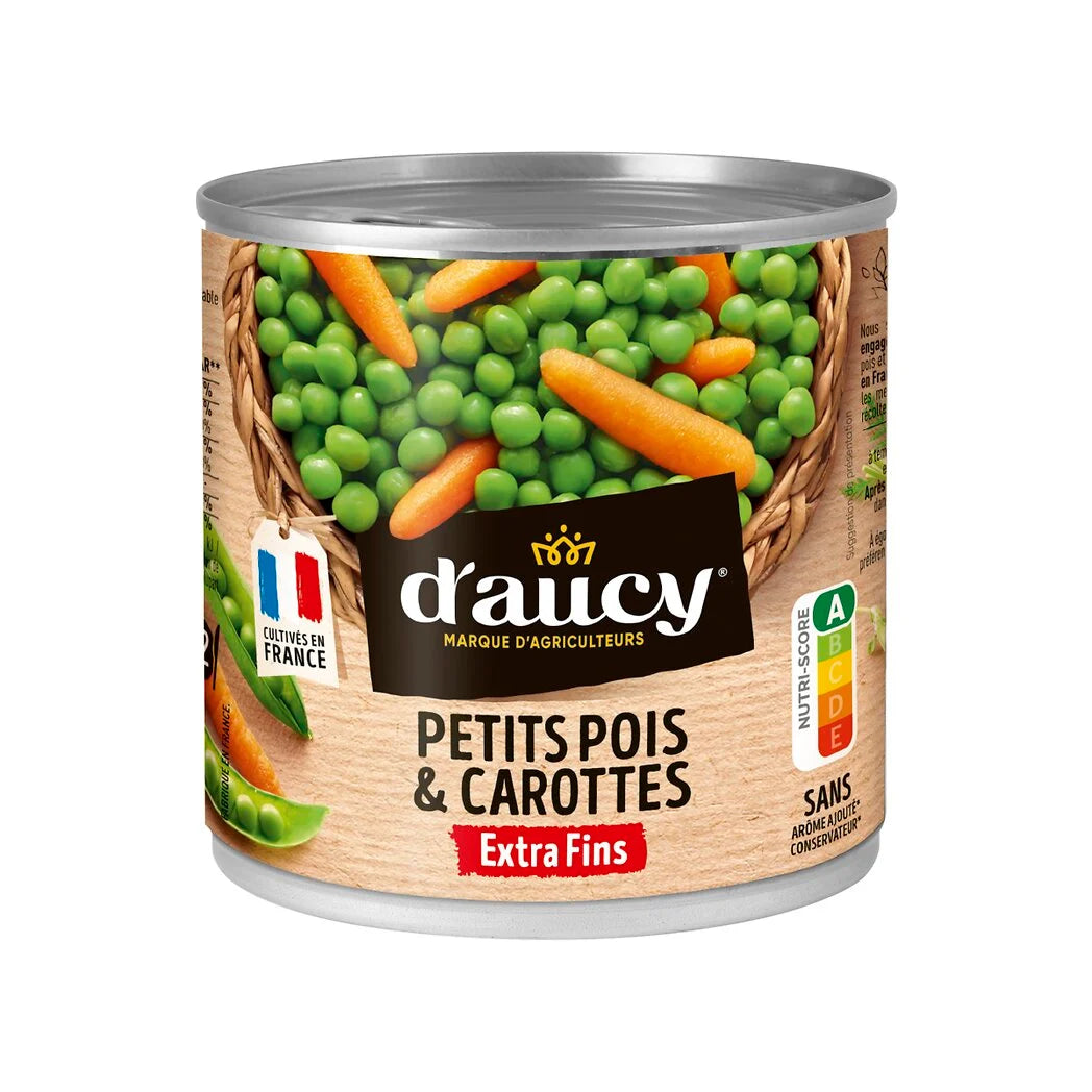 D'AUCY Ervilhas e cenouras extrafinas 265 g