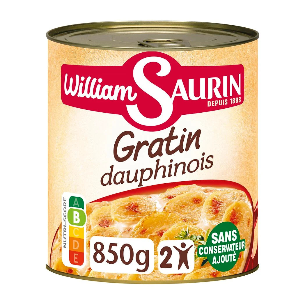 WILLIAM SAURIN Dauphinois Gratin with Fresh Cream and Emmental 850g