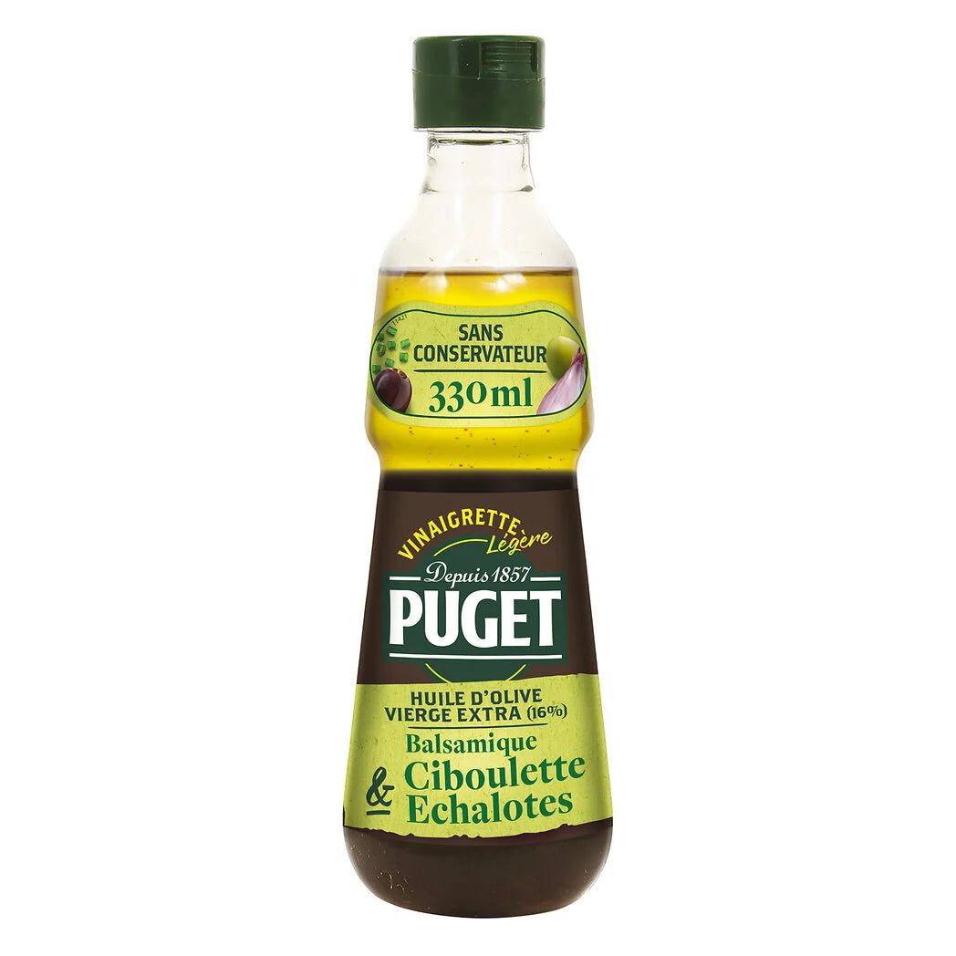 Vinaigrette leve PUGET vinagre balsâmico, cebolinha e chalotas 33CL