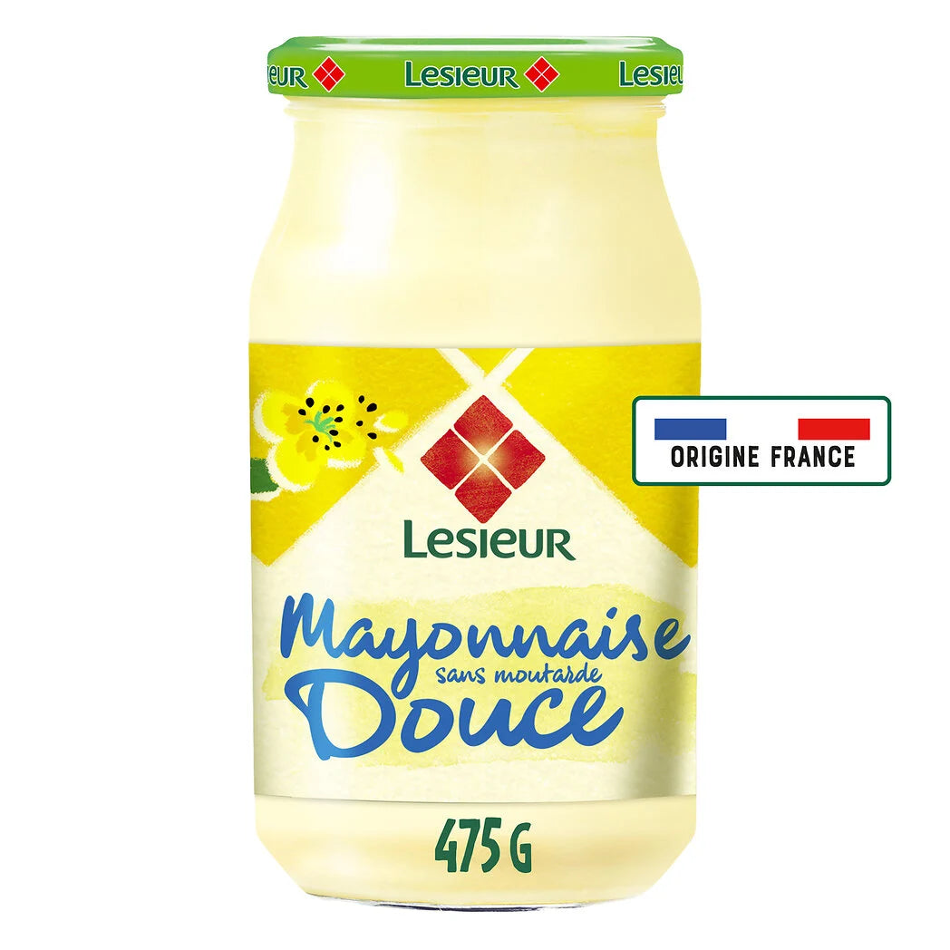 LESIEUR Smooth and Mild Mayonnaise, No Mustard 475g