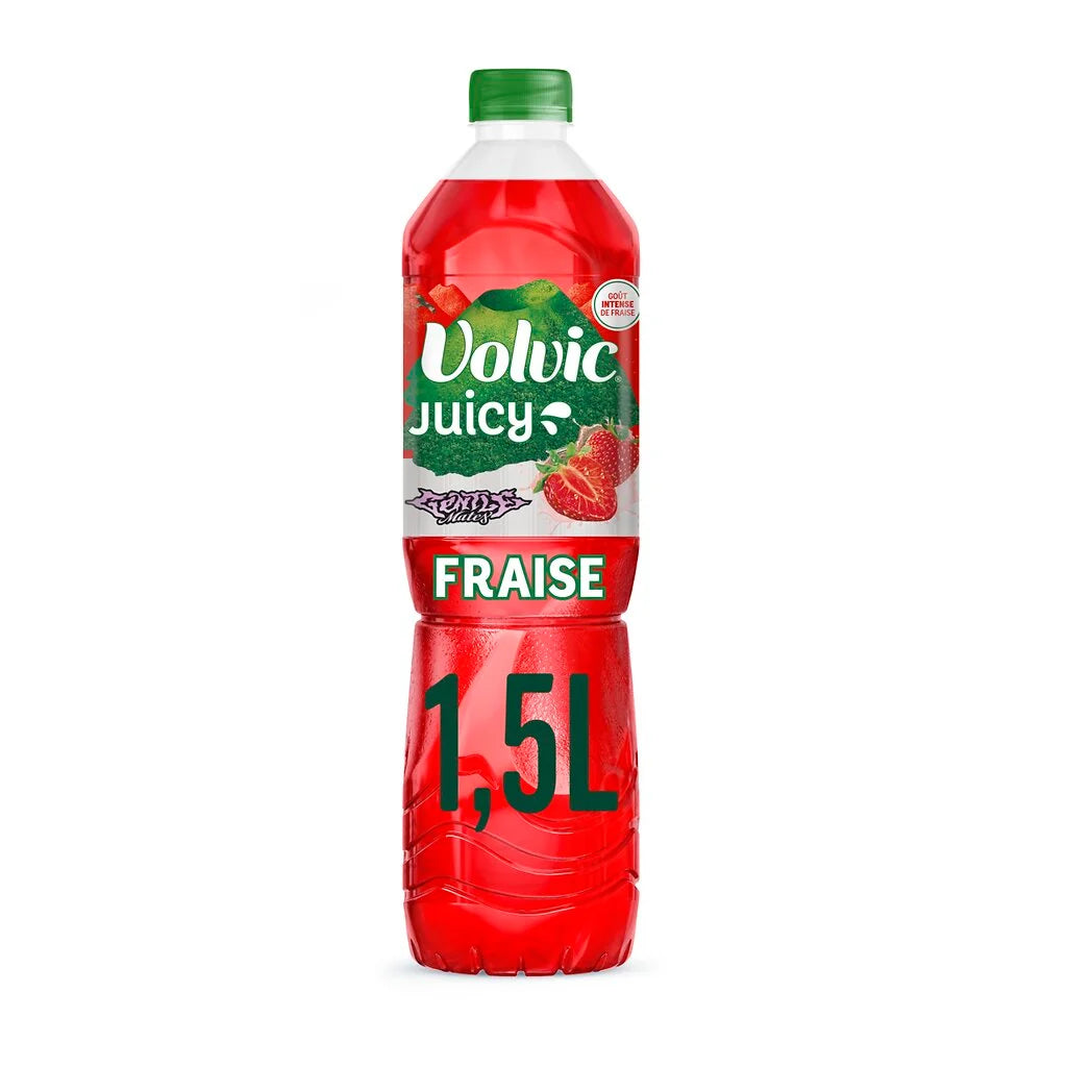 VOLVIC Eau aromatisée fraise Juicy 1,5 L