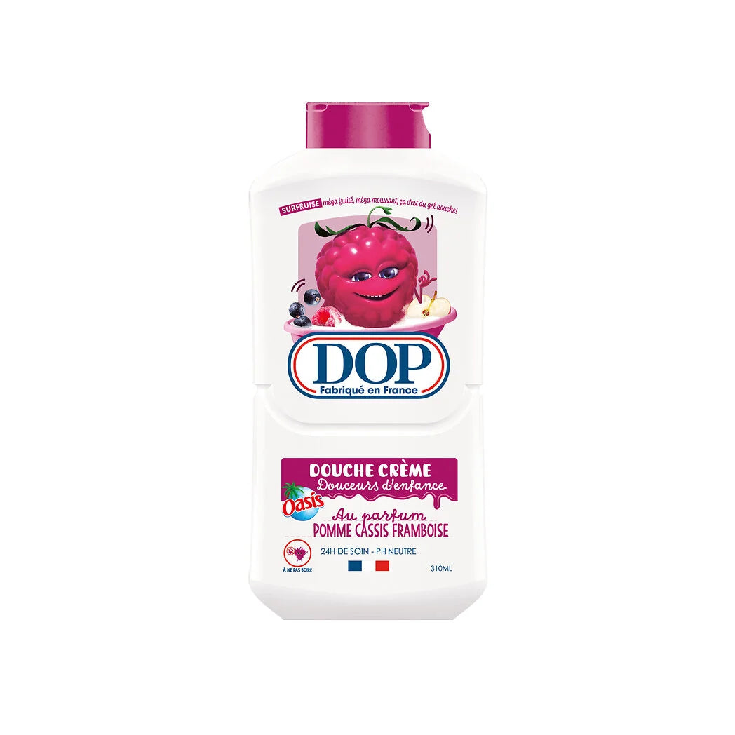 DOP Duschcreme "Kindheitserinnerungen" Duft Apfel Cassis Himbeere Oasis 310ml