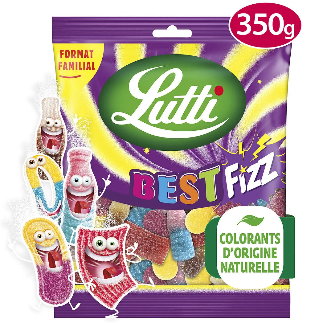 LUTTI Bonbons Assortiment Bestfizz 350g