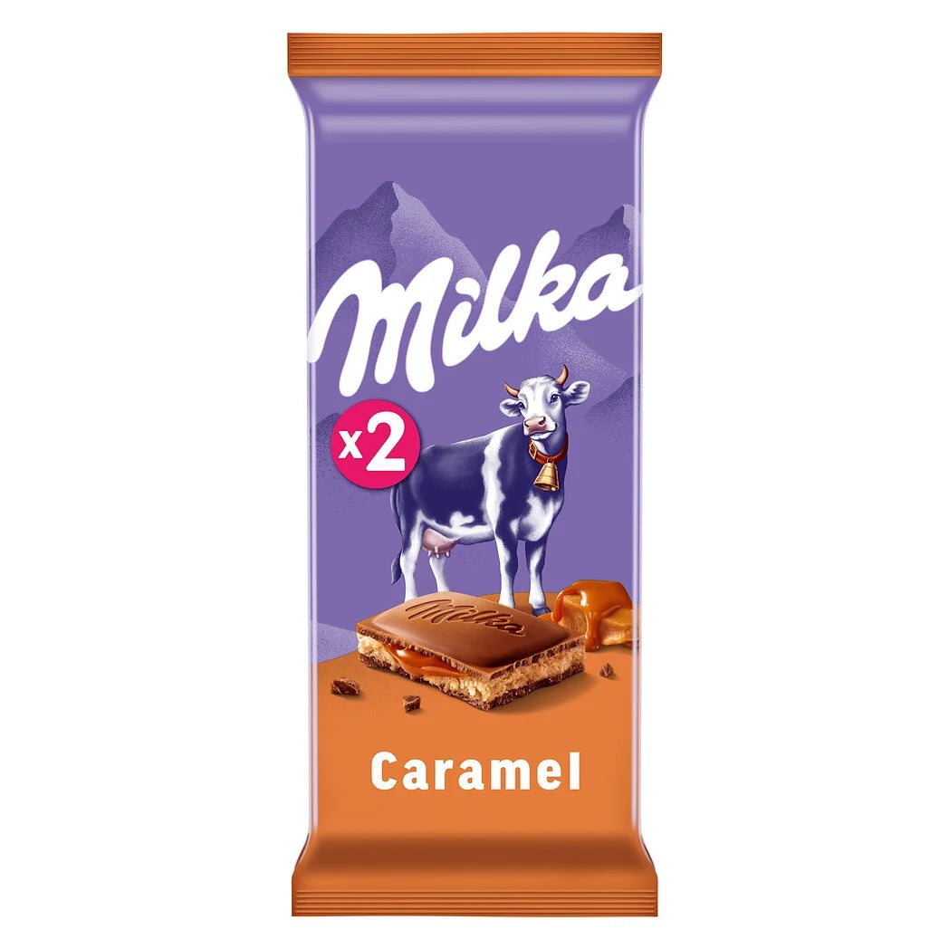 Chocolate MILKA caramelo 2x100g