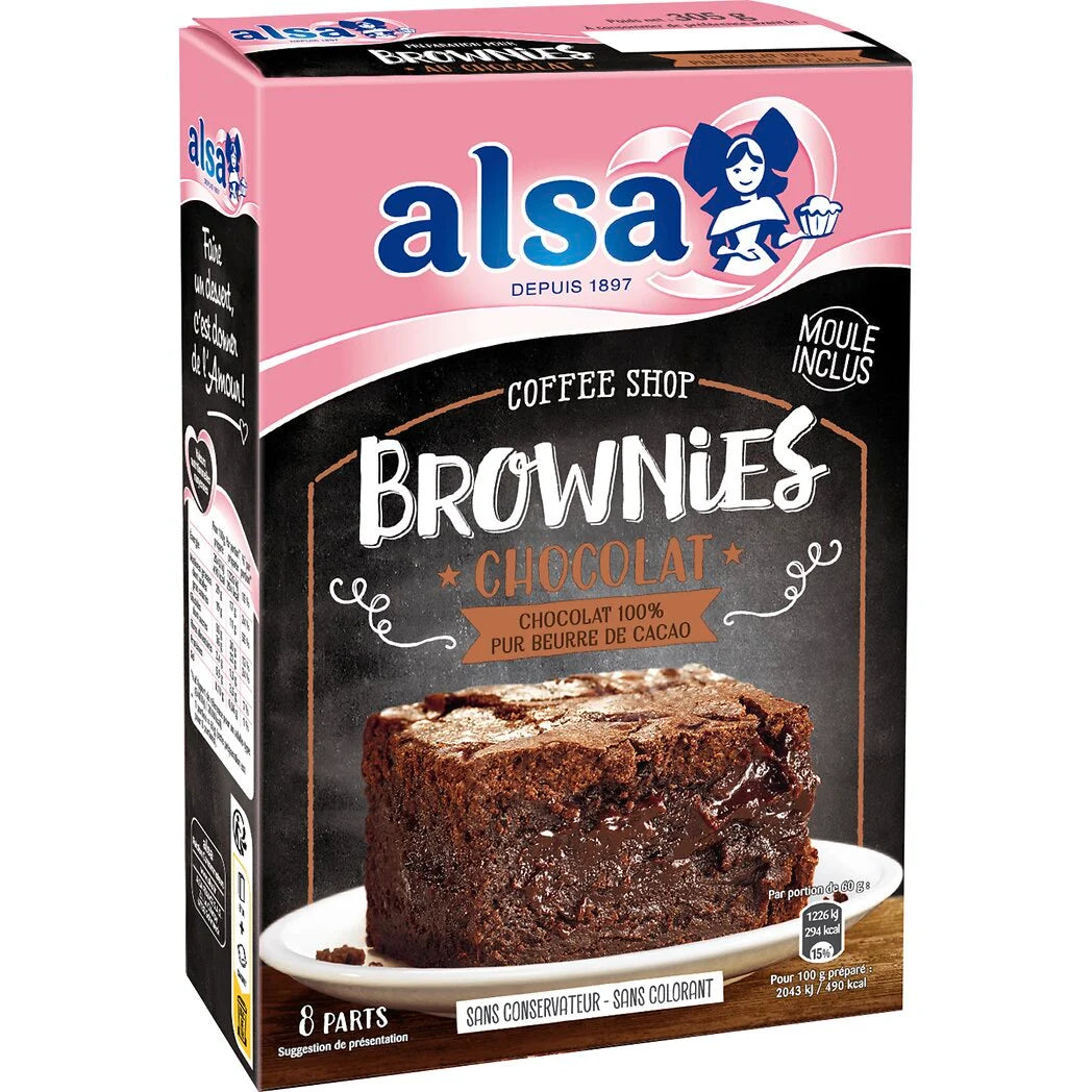 ALSA Alsa Préparation cake Brownies 305g