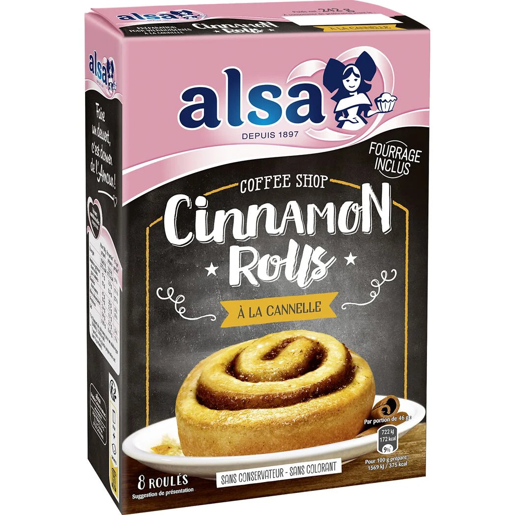 ALSA Préparation cake Cinnamon Rolls 242g