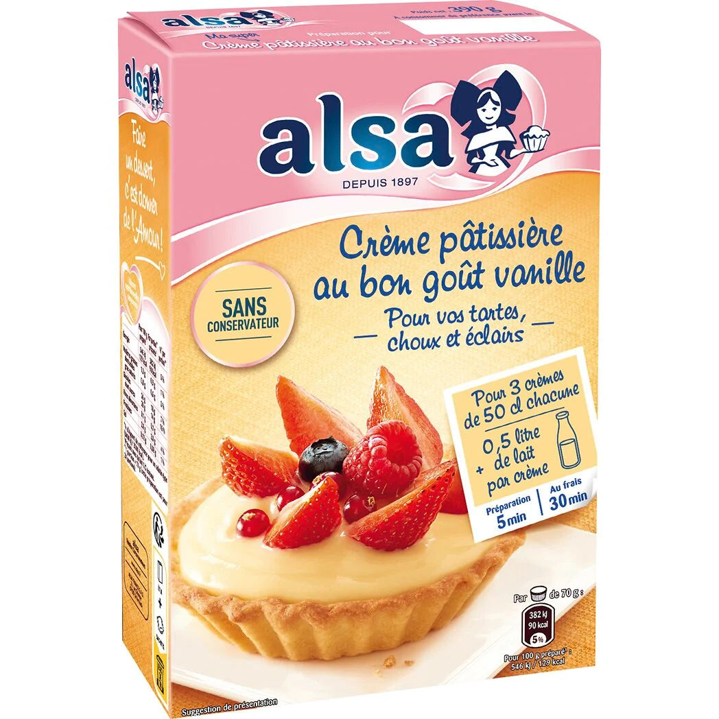 Preparação para Creme de Confeiteiro Cremoso ALSA 3x390g