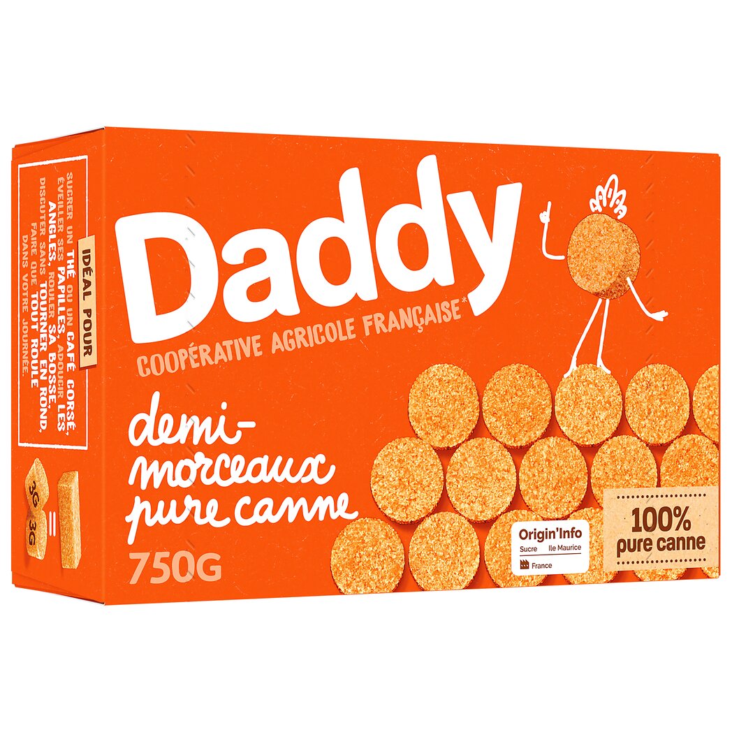 DADDY Pure Cane Sugar Cubes – Half Pieces 750g