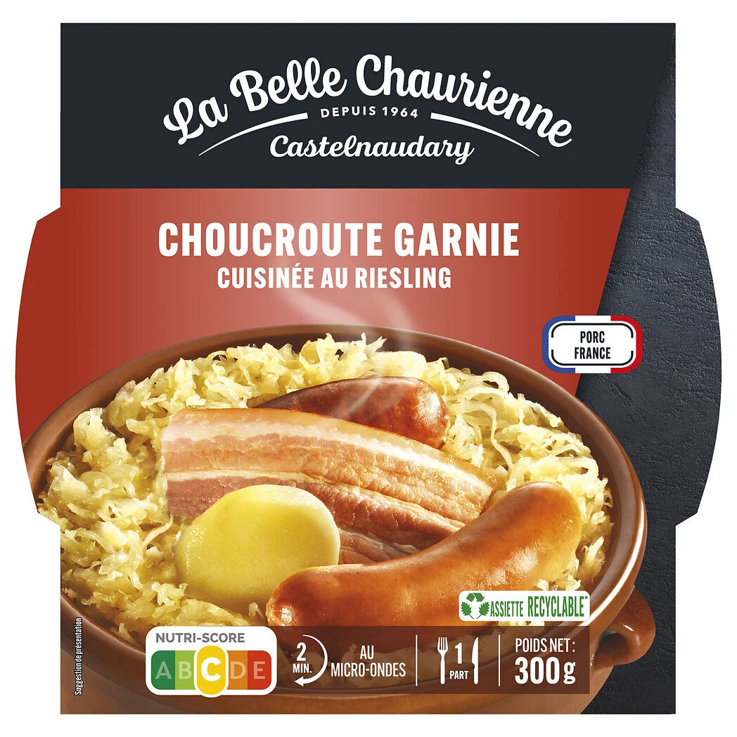 LA BELLE CHAURIENNE Choucroute garnie gekocht in Riesling 300g