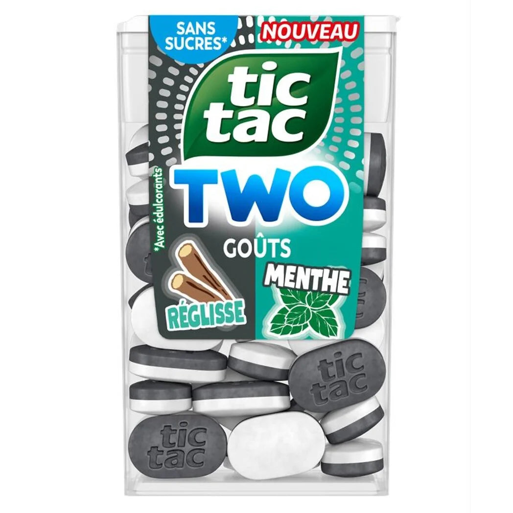 TIC TAC Licorice & Mint Mints with Sweeteners 38.5g