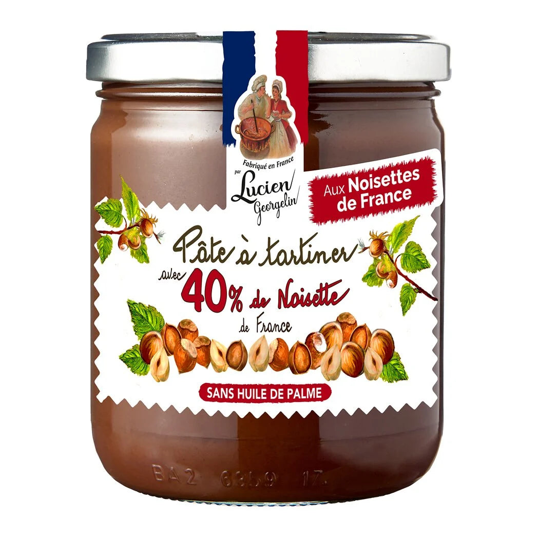 LUCIEN GEORGELIN Spread with 40% Lot-et-Garonne Hazelnuts and Cocoa 400g