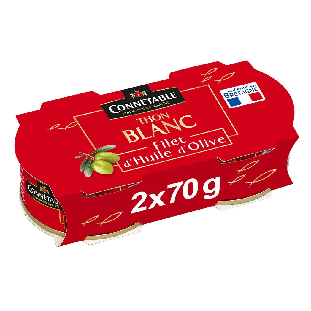 CONNETABLE white tuna with the oil of olive vierge extra 2x70g