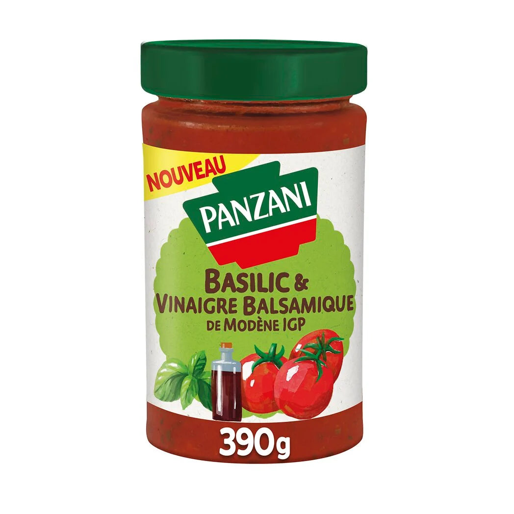PANZANI tomato sauce with basil and balsamic vinegar 390g