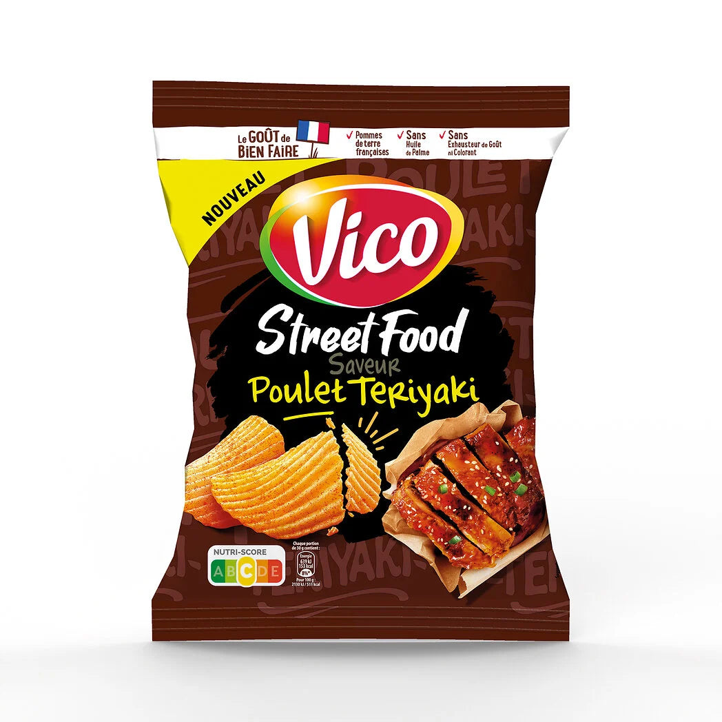 VICO ridged chips with chicken teriyaki 120g