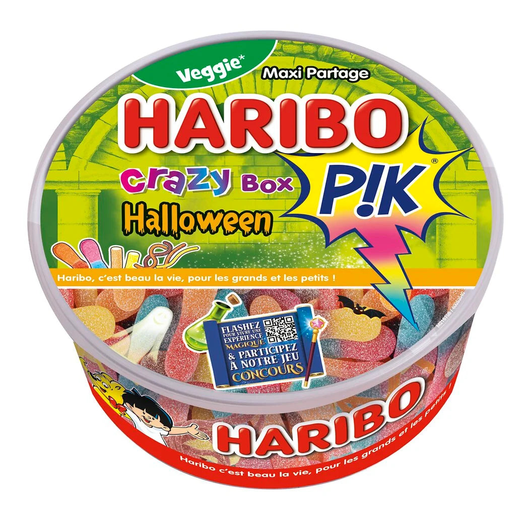 HARIBO Pik - Assortiment de bonbons acidulés crazy'ween 550g