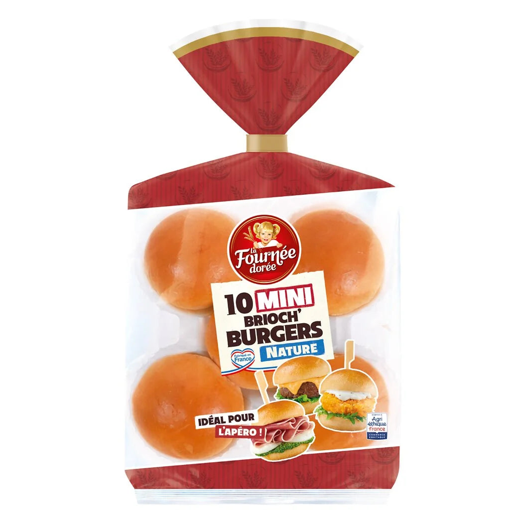 LA FOURNEE DOREE Mini Brioch' Burger 200g*
