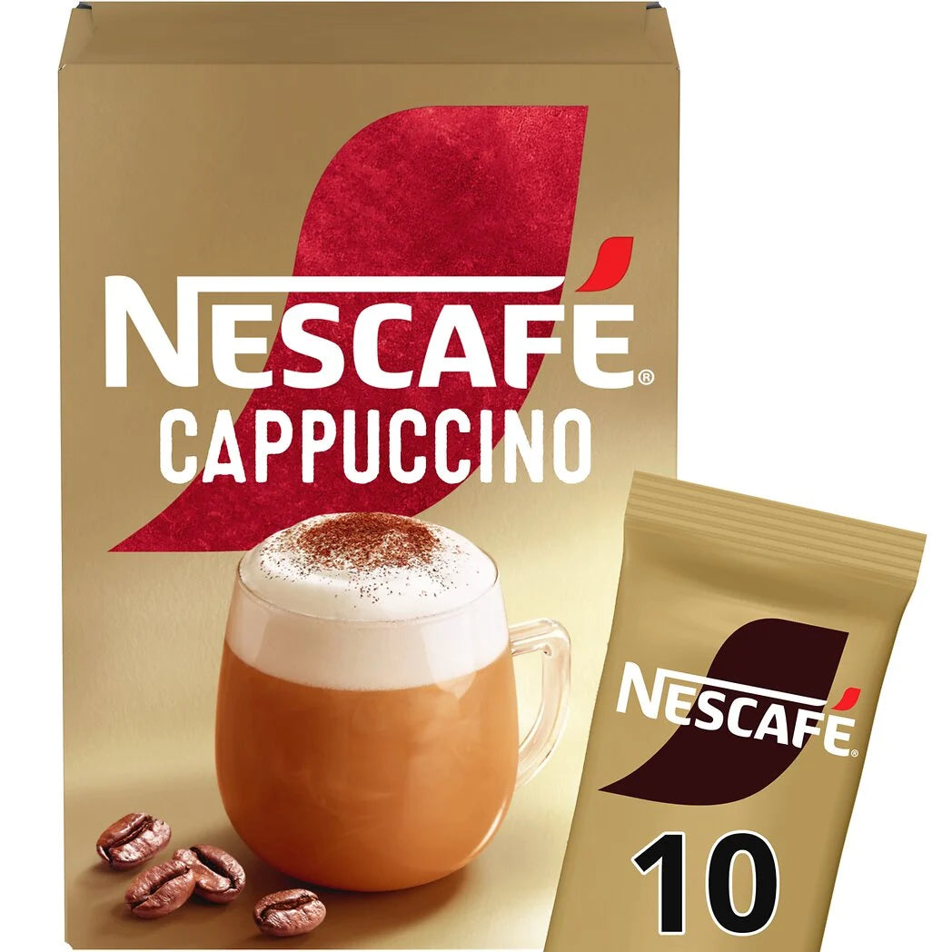 NESCAFE Original Instant Cappuccino Sticks 140g - 10 sticks