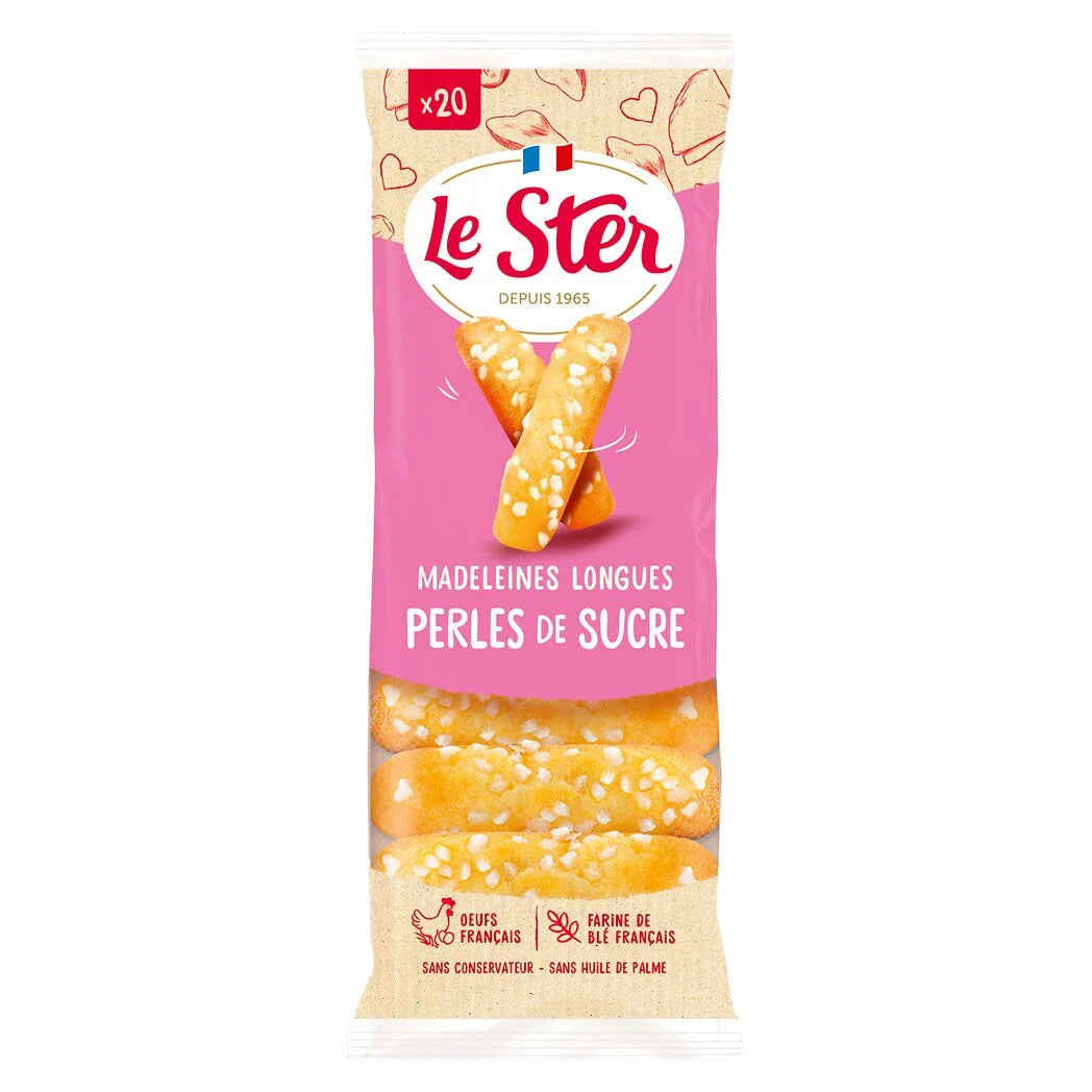 LE STER Long Madeleines with Sugar Chips 250g