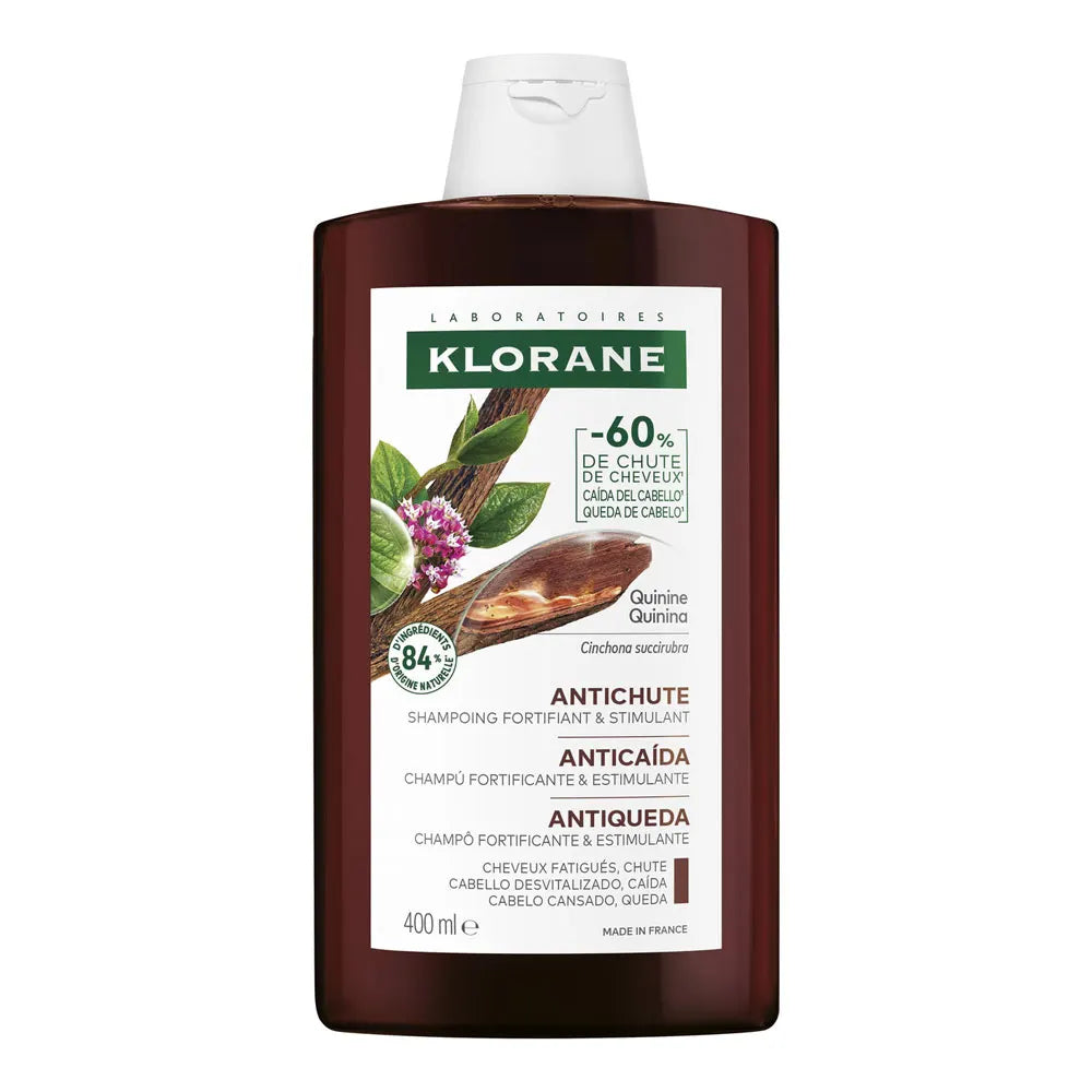KLORANE Kräftigendes Shampoo mit Chinin und Bio-Edelweiß - Haarausfall, Müdes Haar 400 ml
