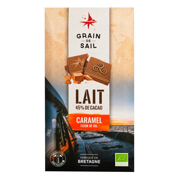 Chocolate ao Leite GRAIN DE SAIL, Caramelo e Flor de Sal 100g
