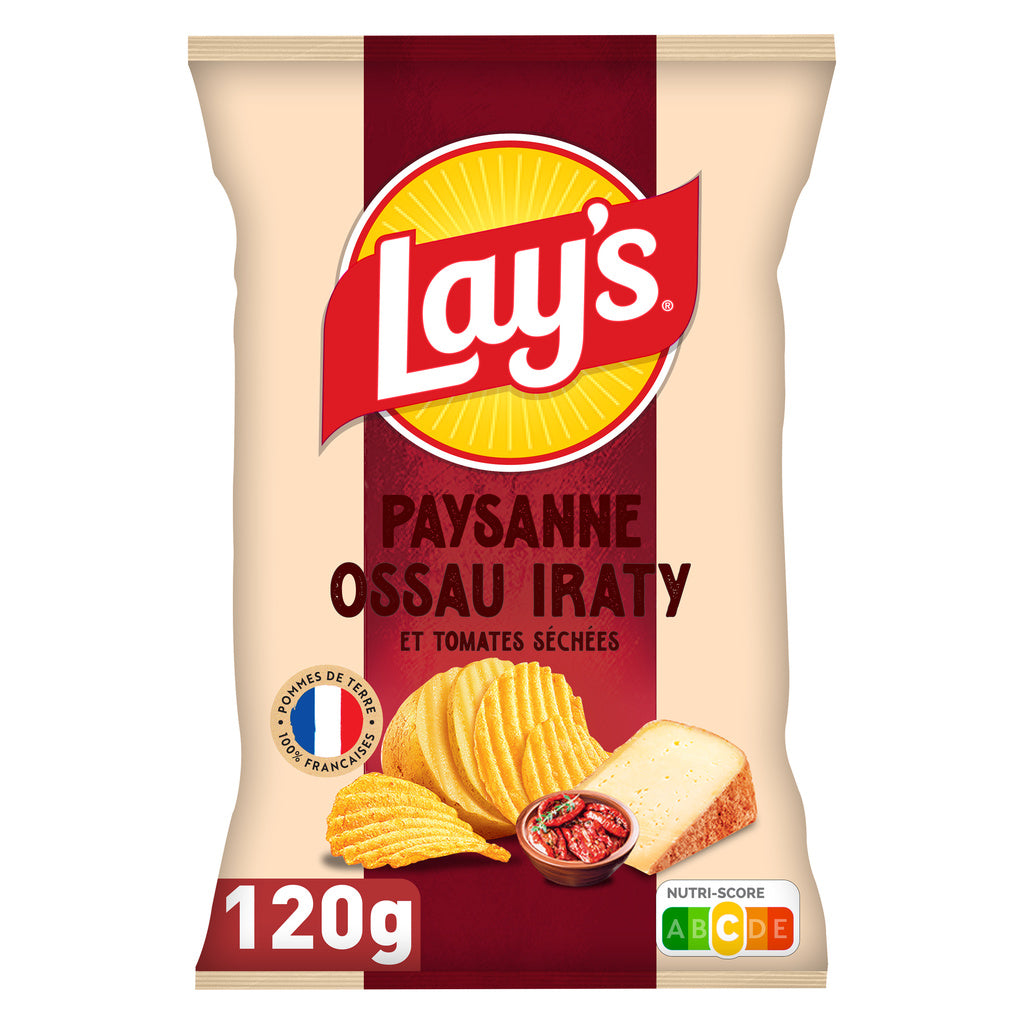 LAY'S farmhouse chips with ossau iraty and sun-dried tomatoes 120g