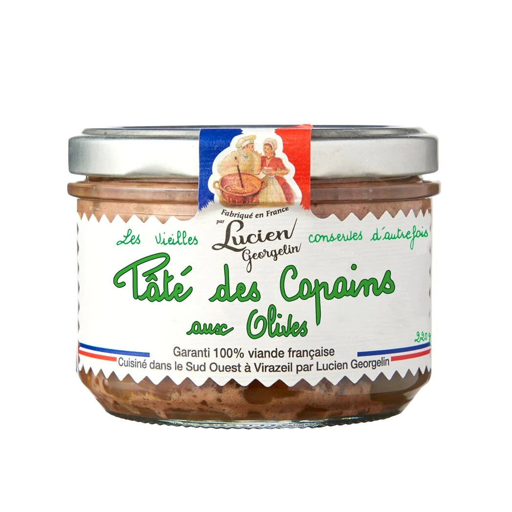 LUCIEN GEORGELIN Pâté des Copains mit Oliven 220g
