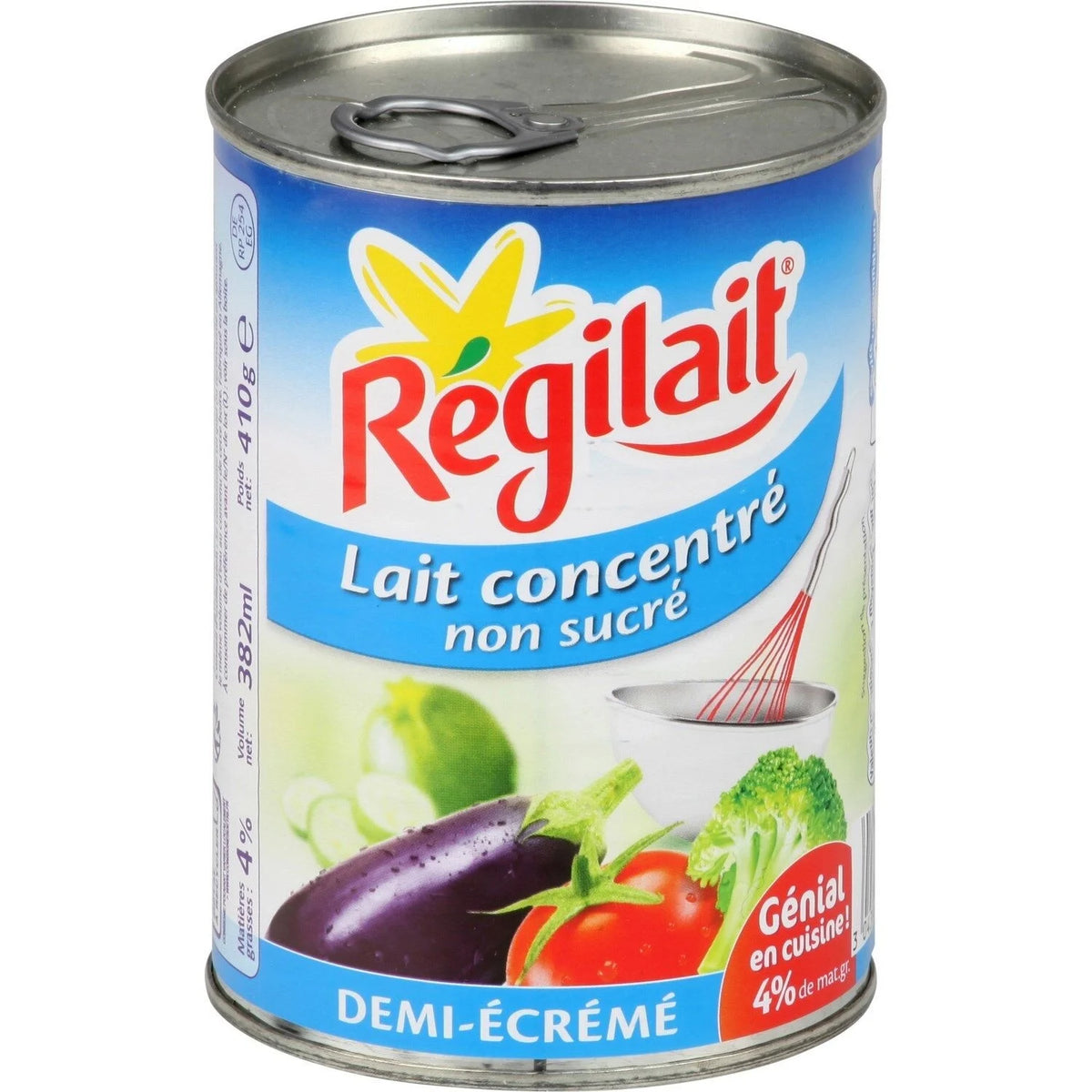 Leche Condensada Desnatada Semidesnatada Sin Azúcar REGILAIT 410g