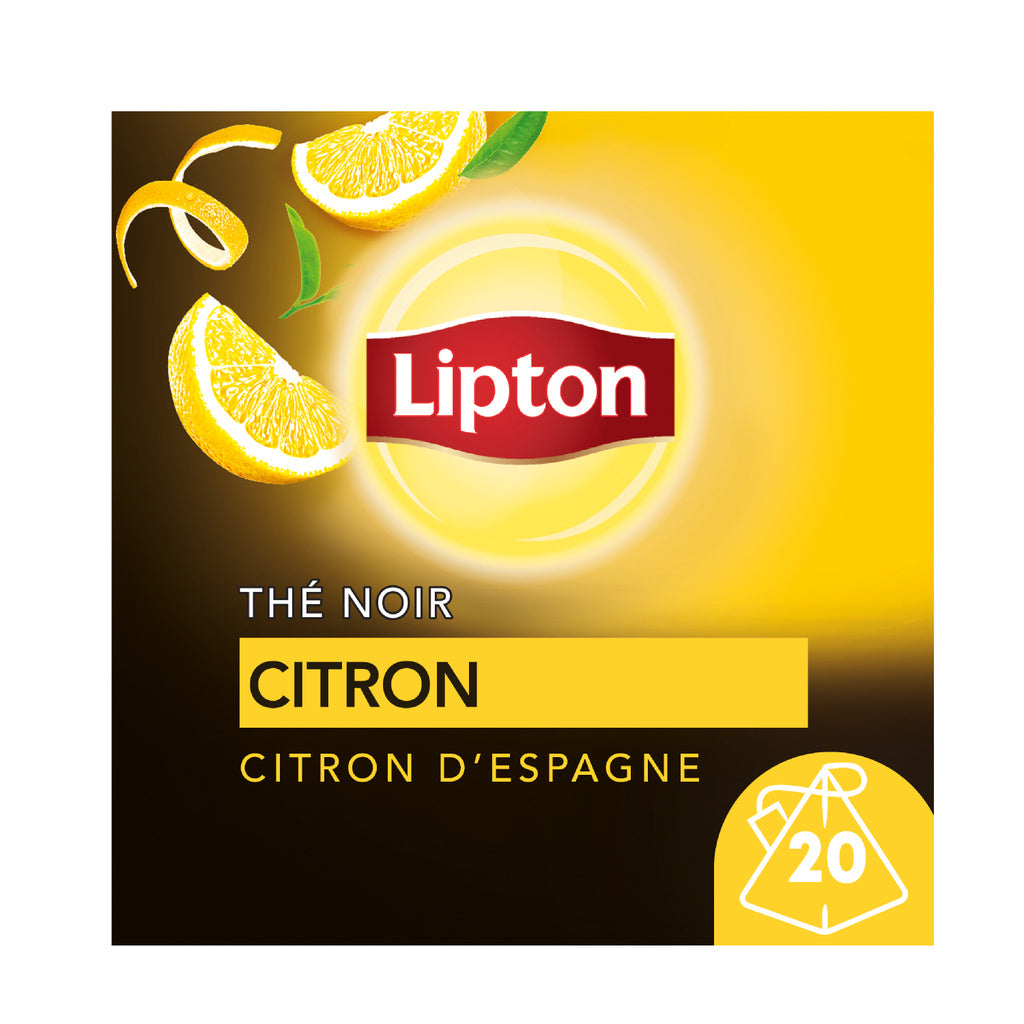 LIPTON Black Tea with Spanish Lemon – 20 Tea Bags