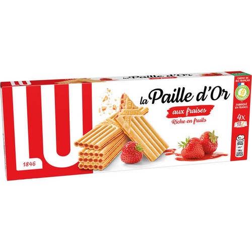 LU La Paille d’Or – Wafer de Morango e Morango Silvestre 170g