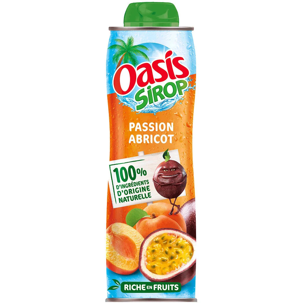Sciroppo OASIS al frutto della passione e albicocca - 60cl