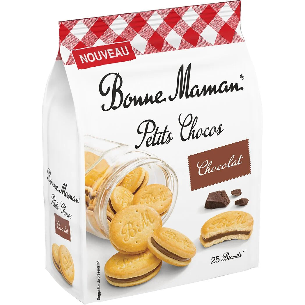 BONNE MAMAN Small Chocolate Biscuits Filled with Chocolate 250g